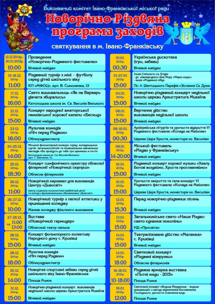 Різдвяна програма 2015