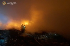 У Коломиї горіло місцеве сміттєзвалище (ФОТОФАКТ)