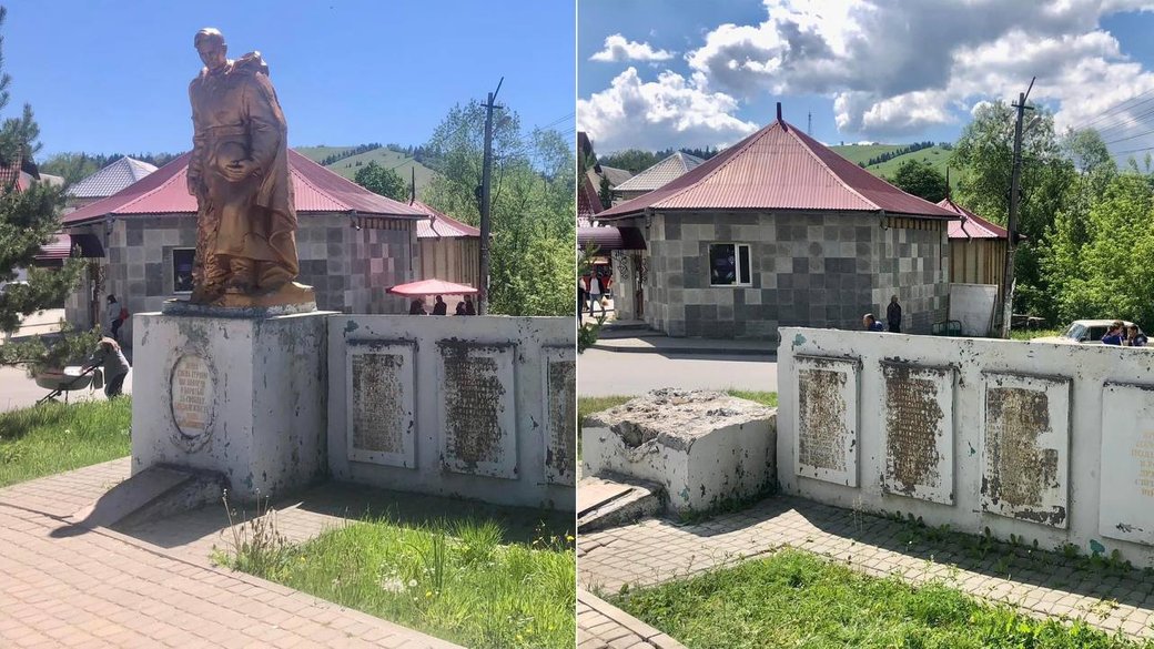 У Верховинській громаді демонтували всі пам'ятники радянської епохи