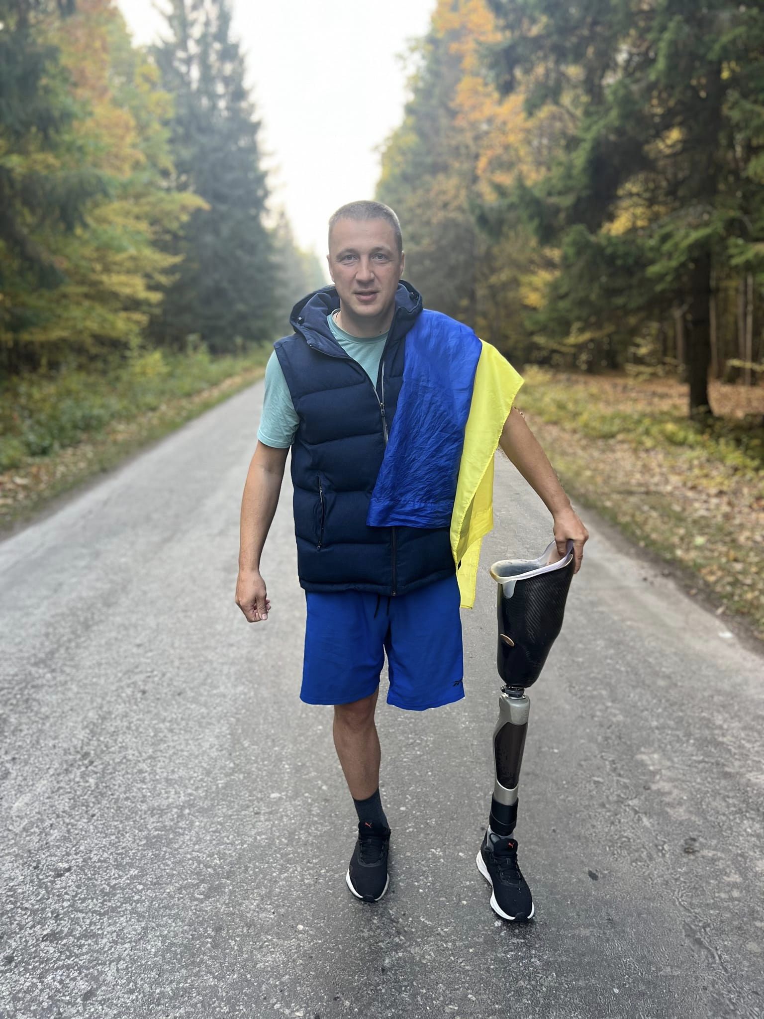 За сім днів Олександр Швецов на протезі подолав 65 км