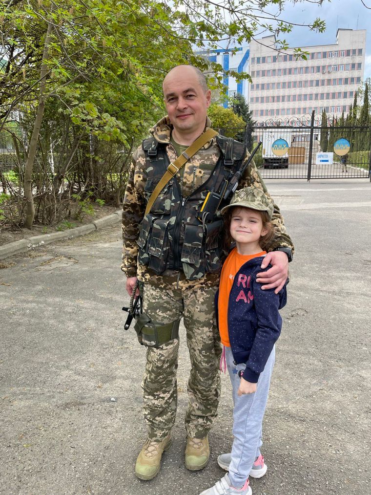 Василь Кричун з донькою