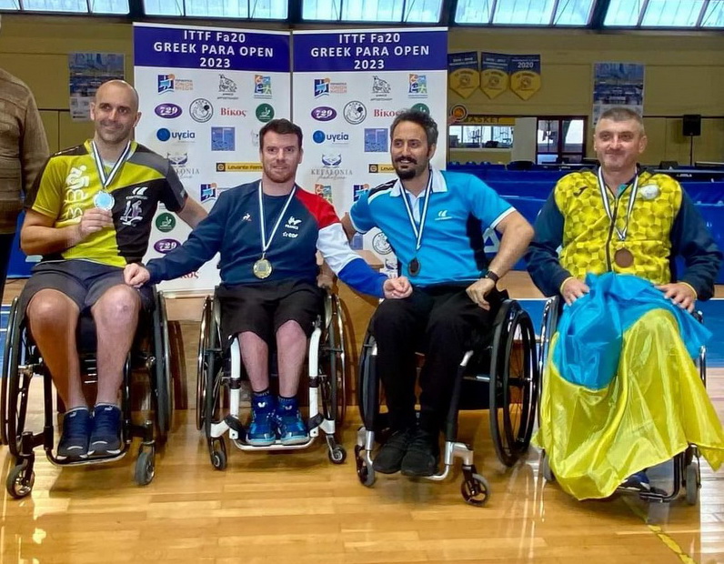 Прикарпатець здобув бронзу з паралімпійського тенісу на турнірі у Греції