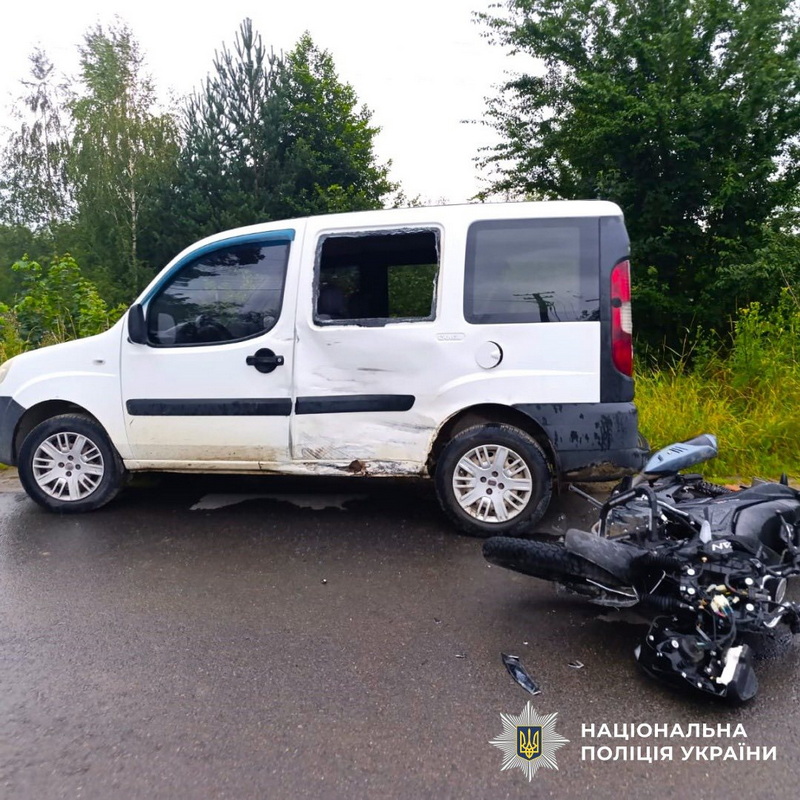 На Рожнятівщині у ДТП постраждав 17-річний мотоцикліст