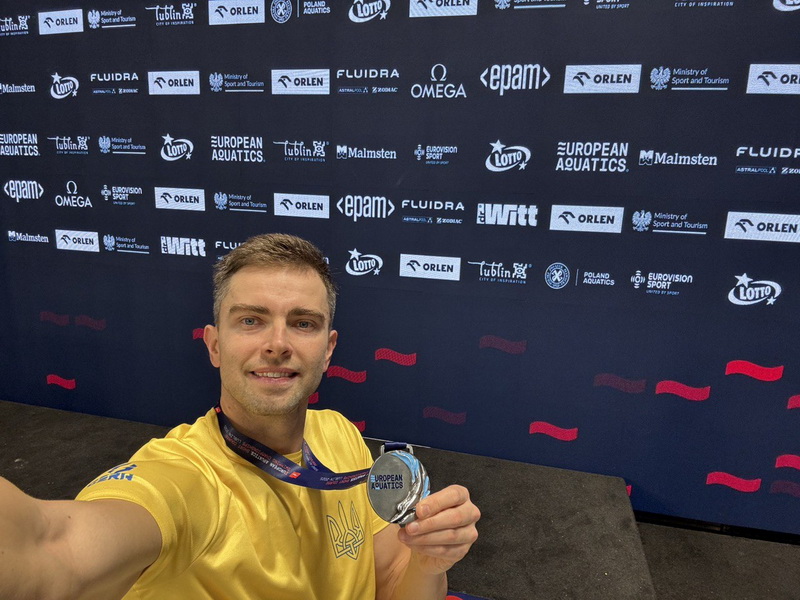 Франківець Роман Лесів виборов срібло на чемпіонаті Європи з плавання Masters