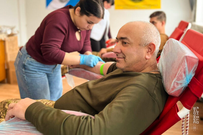 Нацгвардійці 50 полку здали кров для поранених побратимів