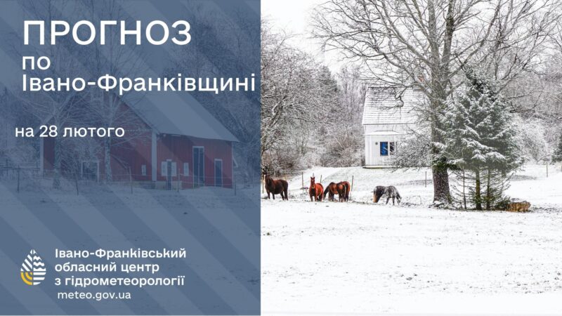 Якою буде погода в Івано-Франківську та області 28 лютого