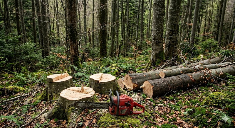 незаконна рубка лісу-бук