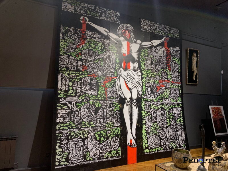 У Франківську представили роботи Максима Паленка й Андрія Єрмоленка про розп’яття Ісуса