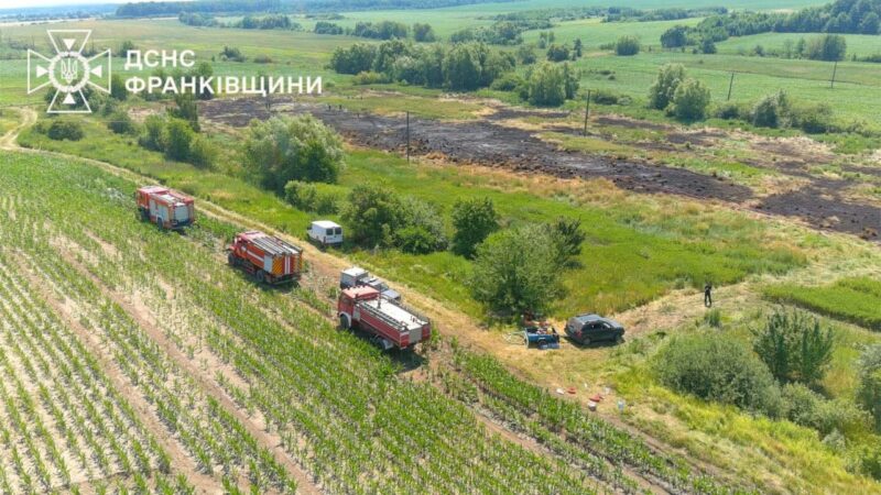 На Прикарпатті сталася масштабна пожежа торфу