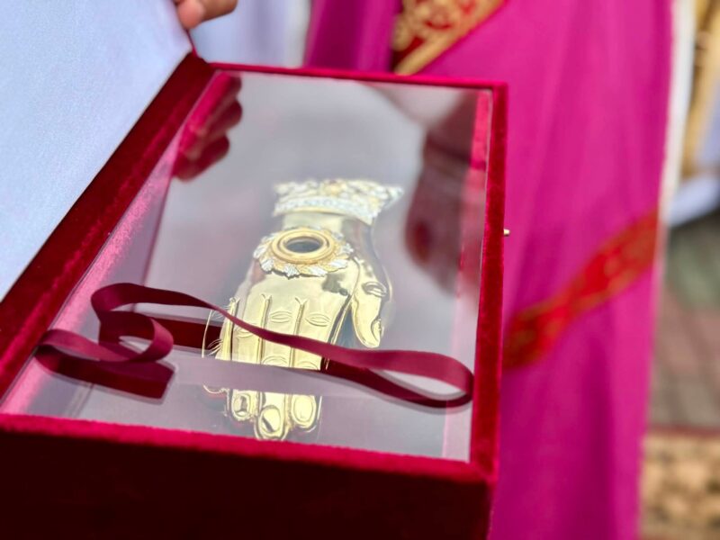 До Калуша на постійне зберігання привезли мощі святого Івана Хрестителя