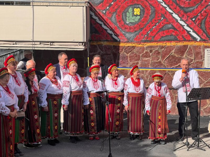 Мурал у Городенці, Покуття, покутська вишивка